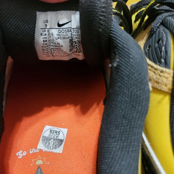 Nike Air Max 90 Yellow Black Go The Extra Smile Sneakers Sz 9 Rare - Picture 6 of 7